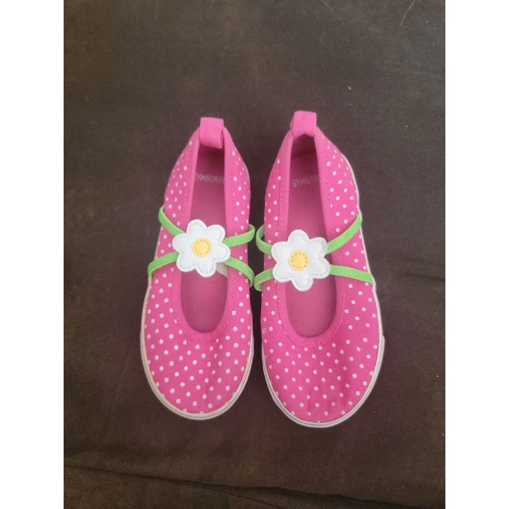 Gymboree showers of flowers pink‎ floral shoes size 10
